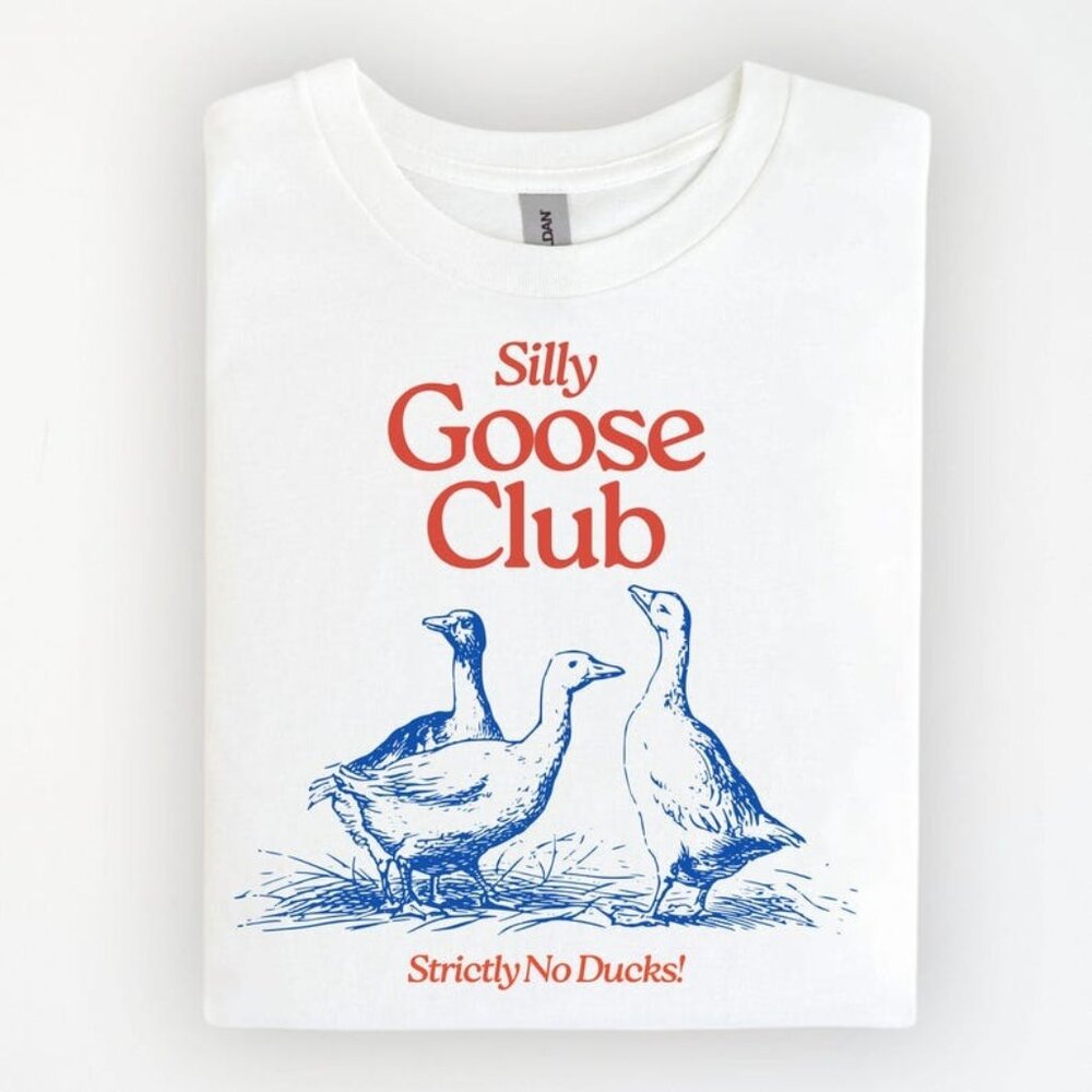 Funny Goose Shirt, Silly Goose Graphic Tee, Cute & Quirky Goose T-Shirt